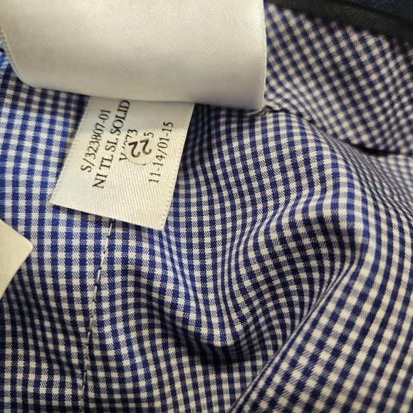 Banana Republic NWT Pants Mens 33 x 34 Navy BLUE Slim Fit Non Iron Dress Stretch - Picture 10 of 11